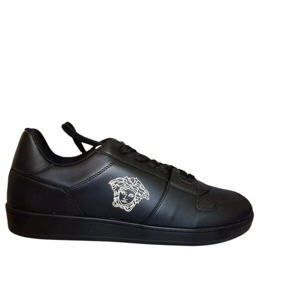 Versace Medusa Black Leather Men\'s Sneaker Shoe, 1013377, 45.5 main image 14